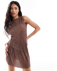 ASOS - Mid Rise Mini Plisse Skirt Co Ord - Lyst