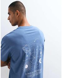 Threadbare - Camiseta De Corte Holgado Con Estampado Trasero "Lost - Lyst