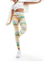 Daisy Street - Leggings Multicolores De Talle Alto Landscape De Active-Azul - Lyst