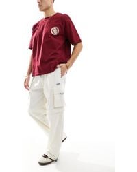 HUGO - Baggy Fit Cargo Trousers - Lyst