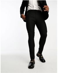 ASOS - Skinny Tuxedo Suit Pants - Lyst