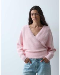 Miss Selfridge - Ballet Wrap Sweater - Lyst