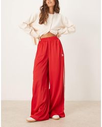 adidas Originals - Wide Leg Satin joggers - Lyst
