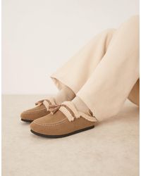 Glamorous - Fluffy Slip On Mules - Lyst