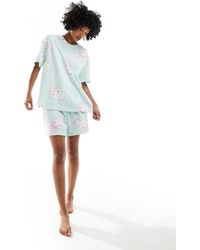 ASOS - Pyjama avec t-shirt oversize et short - Lyst