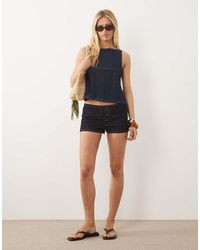 ASOS - Soft Denim Micro Boxer Short - Lyst