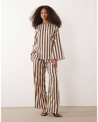 Iyal - Satin Wide Leg Trouser Co-ord - Lyst