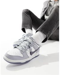 Nike - Dunk - sneakers rétro basse bianche e grigie - Lyst
