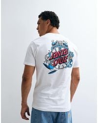 Santa Cruz - Grabke Exploding Dot Logo Short Sleeve T-shirt With Back Graphic - Lyst