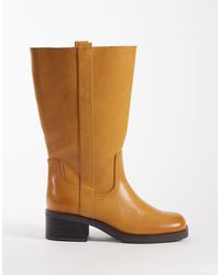ASOS - Curve – cherry – trucker-stiefel zum reinschlüpfen - Lyst