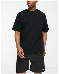 ASOS 4505 - Camiseta negra extragrande deportiva con logo - Lyst