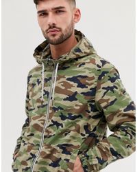Avec Vent Coupe À Camouflage Vert Capuche Life Motif Join fygv6Yb7