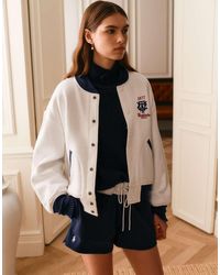 Polo Ralph Lauren - Wimbledon Capsule Chest And Back Embroidered Bomber Jacket - Lyst