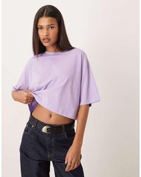 JJXX - Oversized Crop Tee - Lyst