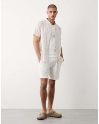 Threadbare - Shorts Van Linnenmix Met Trekkoord - Lyst