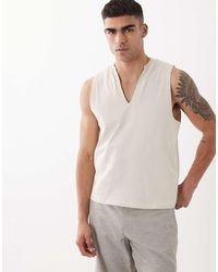 ASOS - Boxy Oversized Regular Fit Tank With V Neck - Lyst