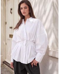 ASOS - Pleated Waist Shirt - Lyst