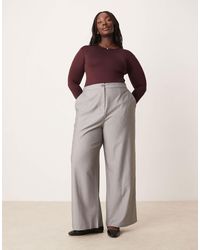 ASOS - Asos Design Curve Tailored Relaxed Straight Leg Pants - Lyst