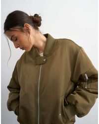TOPSHOP - Bomberjack Van Nylon - Lyst