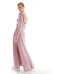 ASOS - Long Sleeve Maxi Dress With Seam Detail - Lyst