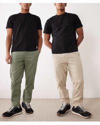 Jack & Jones - Set Van 2 Rechte Chinobroeken - Lyst