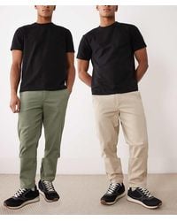 Jack & Jones - 2 Pack Straight Chino Trousers - Lyst