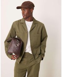 ASOS - Net Harrington Jack Met Reverskraag - Lyst