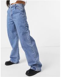 Pull&Bear – Baggy-Jeans im 90er-Stil - Blau