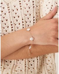 ASOS - Armband Met Imitatieparels En Schelpen - Lyst