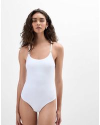 Intimissimi - Bodysuit With Crossed Back Straps - Lyst
