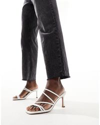 ASOS - Hayes Strappy Mid Sandal Heeled Mules - Lyst