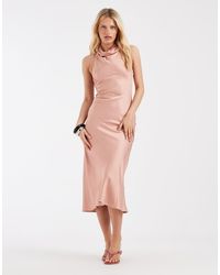 & Other Stories - High Neck Sleeveless Satin Maxi Dress - Lyst