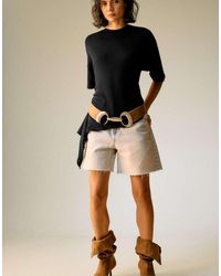 Stradivarius - Asymmetric Short Sleeve T-shirt - Lyst