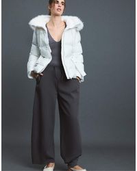 Stradivarius - Padded Jacket With Belt And Hood - Lyst