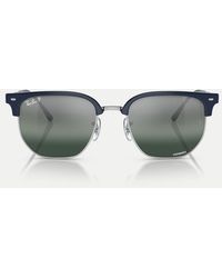 Ray-Ban - New Clubmaster Sunglasses With Mirrored Polarised Lens - Lyst
