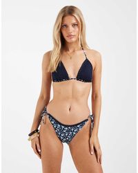 Hollister - Co-ord Crochet Tie Side Cheeky Bikini Bottoms - Lyst