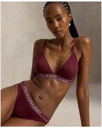 Polo Ralph Lauren - Cotton Ribbed Bikini - Lyst