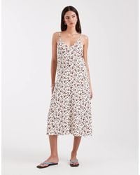 ONLY - Floral Print Cami Midi Dress - Lyst