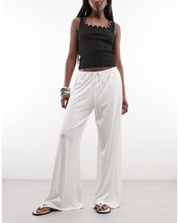 Weekday - Wide Leg Drape Pants - Lyst
