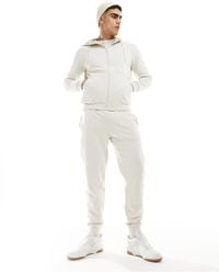 EA7 - Armani Front & Back Logo Sweat Full Zip Hoodie And jogger Tracksuit - Lyst