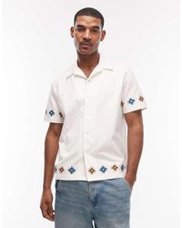 Paul Smith - Short Sleeve Casual Fit Shirt With Embroidery - Lyst
