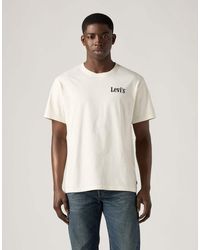 Levi's - Camiseta Blanca Holgada De Algodón - Lyst