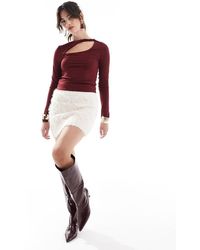 Glamorous - Cable Knit Mini Skirt - Lyst