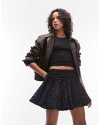 AllSaints - Dotty Lace Mini Skirt - Lyst
