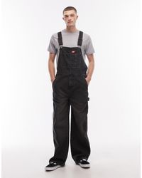 Dickies - Loose Denim Dungarees - Lyst