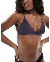 Cotton On - Cotton On Triangle Padded Lace Bra - Lyst
