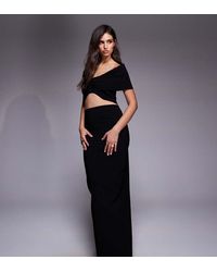 Vesper - Bengaline High Waisted Column Maxi Skirt Co-ord - Lyst
