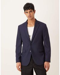 Mango - Milan Slim Fit Checked Tailored Blazer - Lyst