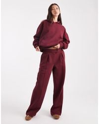 ASOS - Oversized Tailored Brushback Jogger With Seam Detail - Lyst