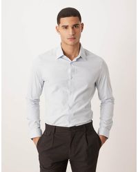 ASOS - Easy Iron Royal Oxford Slim Shirt - Lyst